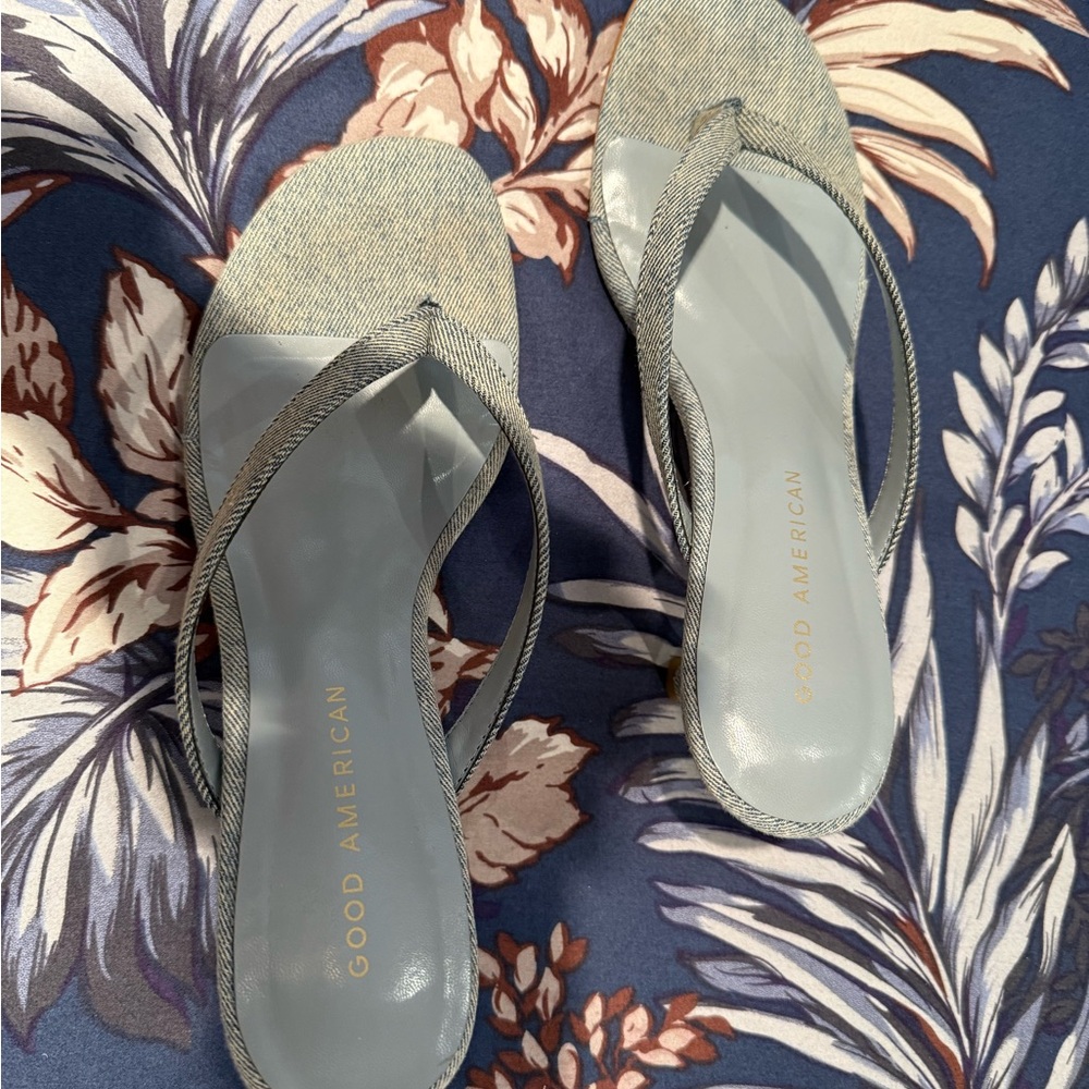 Good American Denim Sandals